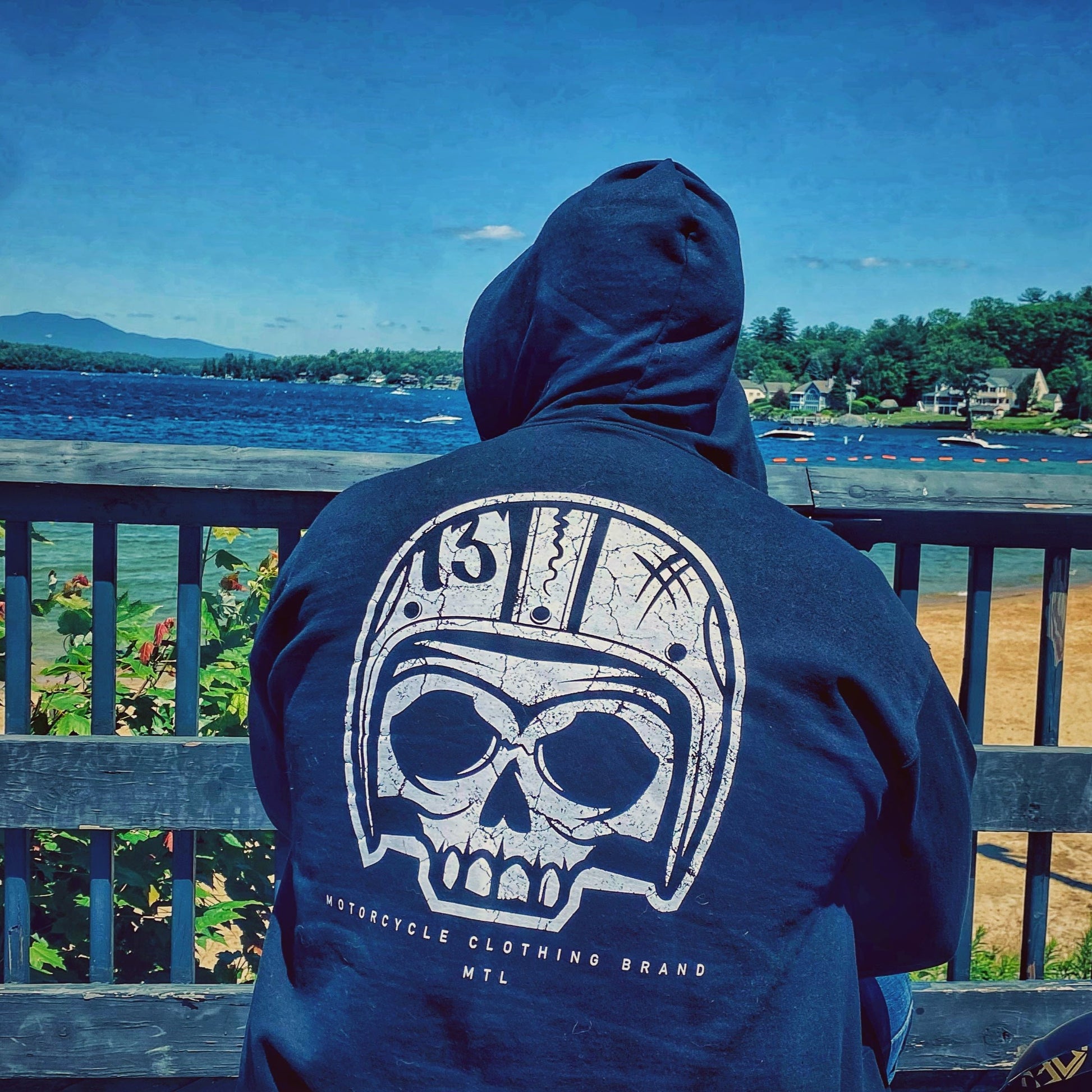 Booth Original Hoodie - BLACK/WHITE