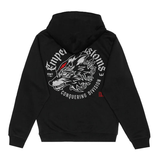 CONQUERINGDIV_ALPHAINSTINCT_HOODIEBACK (WOLF-HEAD)