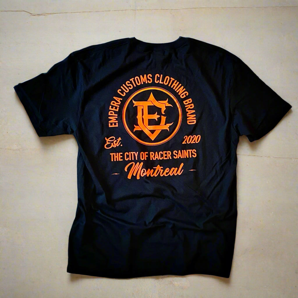 Flat Saints Mark Tee on Concrete