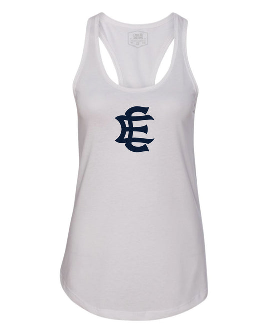 MONARCH_by_EC_WOMENS_WHITE_RACERBACK_NAVY