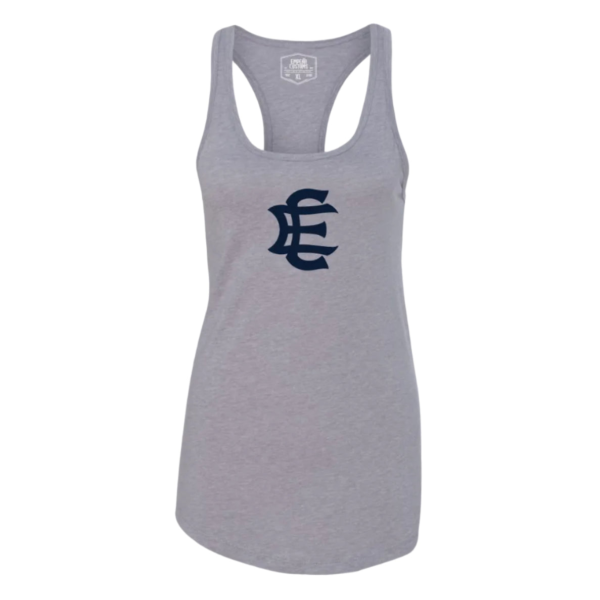 MONARCHbyEC_WOMENSGREYRACERBACK_NAVYFRONT