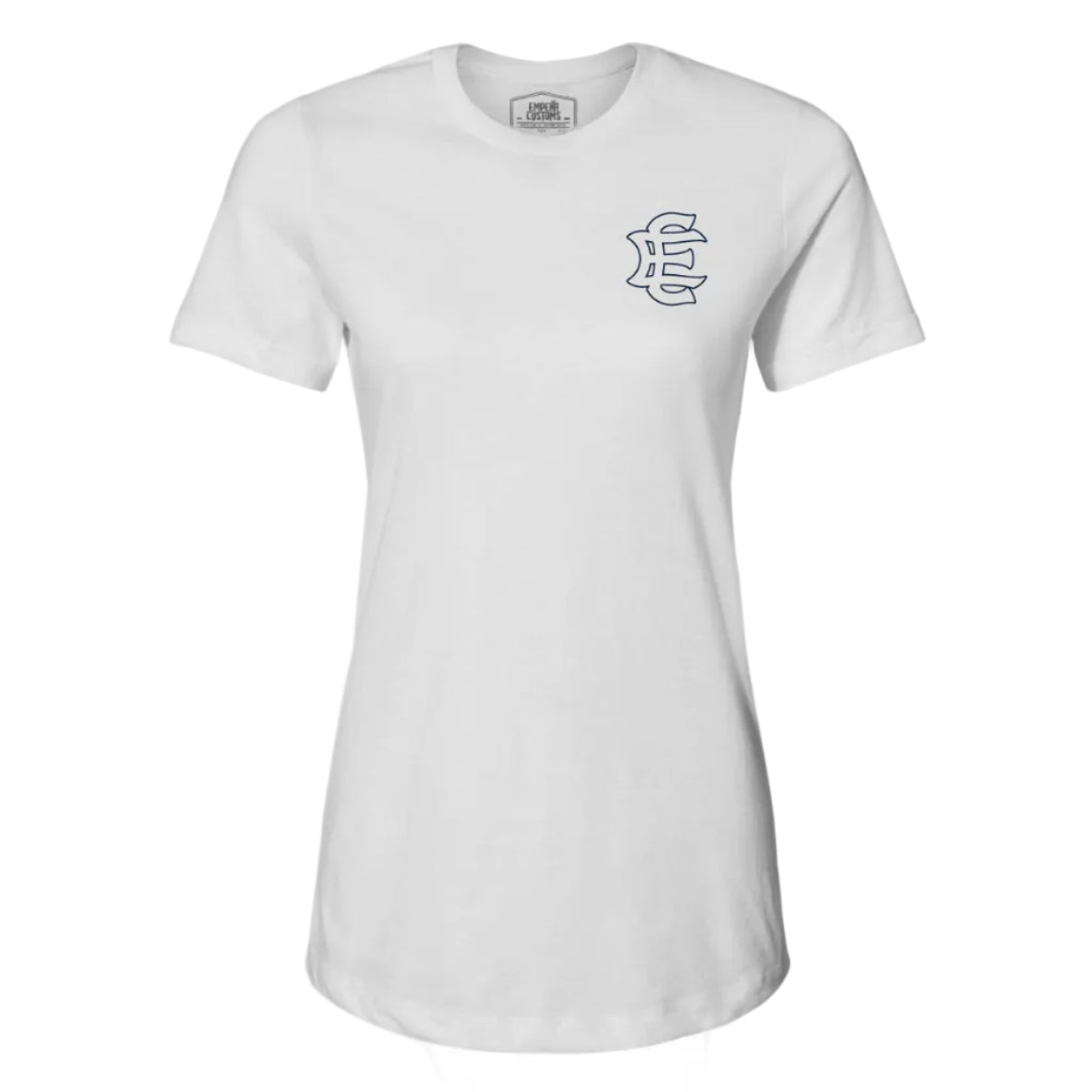 MONARCHbyEC_WOMENSWHITETEE_NAVYOUTLINEFRONT