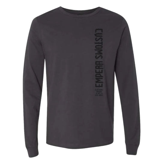 Ride Above All LongTee Charcoal Front