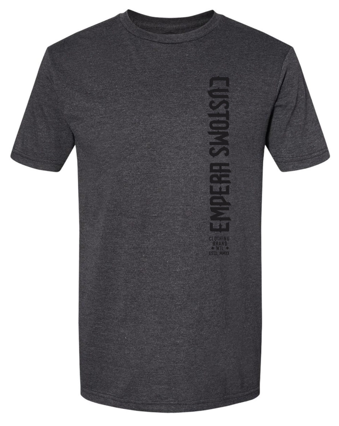 RIDEABOVEALL_HEATHERCHARCOAL_Black_front tee