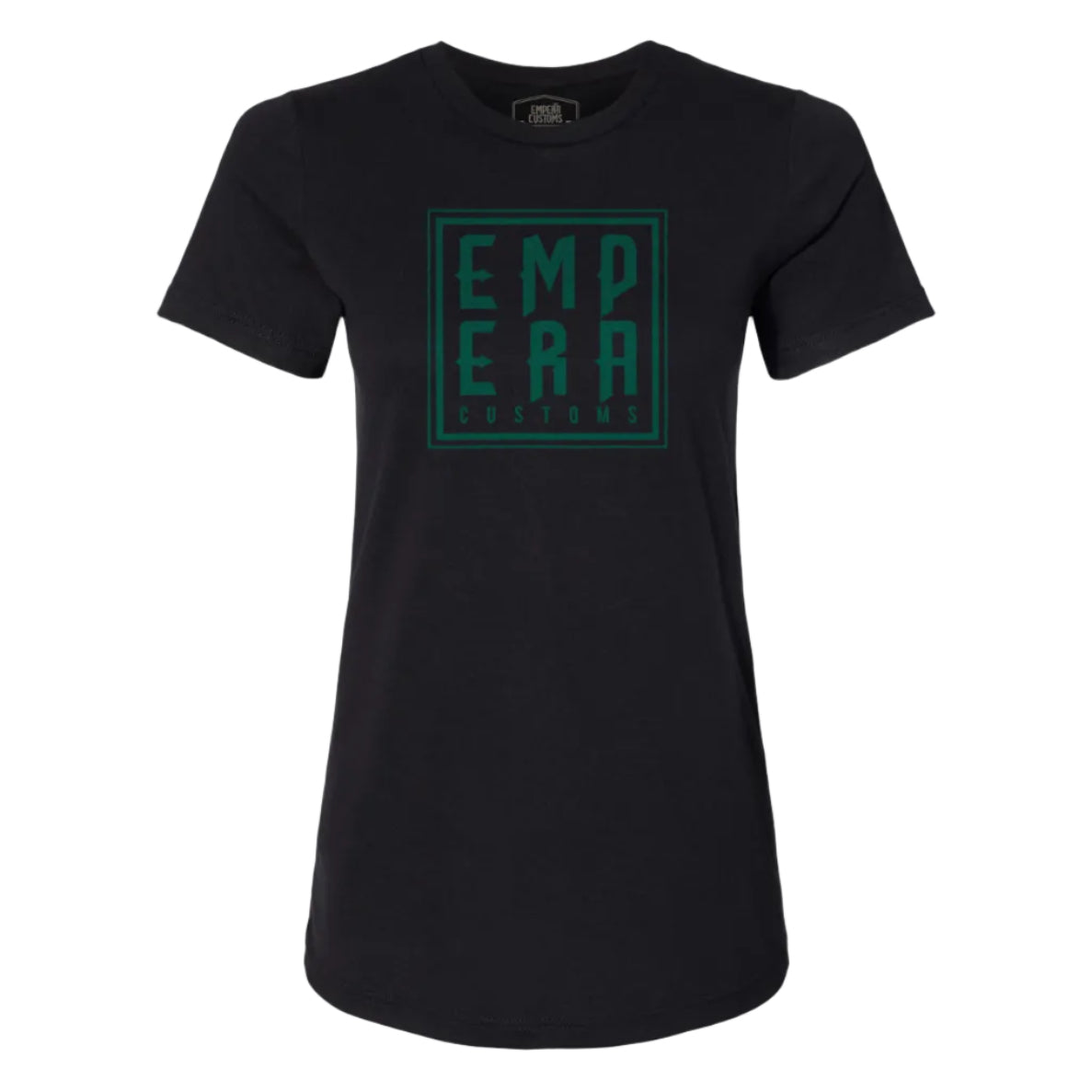 VANGUARD_WOMENBLACKTEE_GREENFRONT